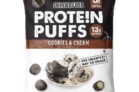 Shrewd Food Protein Puffs are the perfect way to keep your carbs low but still satisfy your cravings for crunchy snacks. With macros like a protein shake with way less carbs than a protein bar, you have fouznd your new go-to snack. They’re delicious, nutritious, and convenient. You’re welcome!