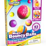 Creative Kids Magic Bouncy Balls - DIY STEM Toys - Science Kit for Kids - 25 Multicolor Bags & 5 Molds Makes Up to 43 Balls