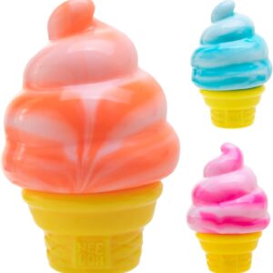 Schylling Needoh Nice Cream Cone - Sensory Squeeze Toy - Colors May Vary