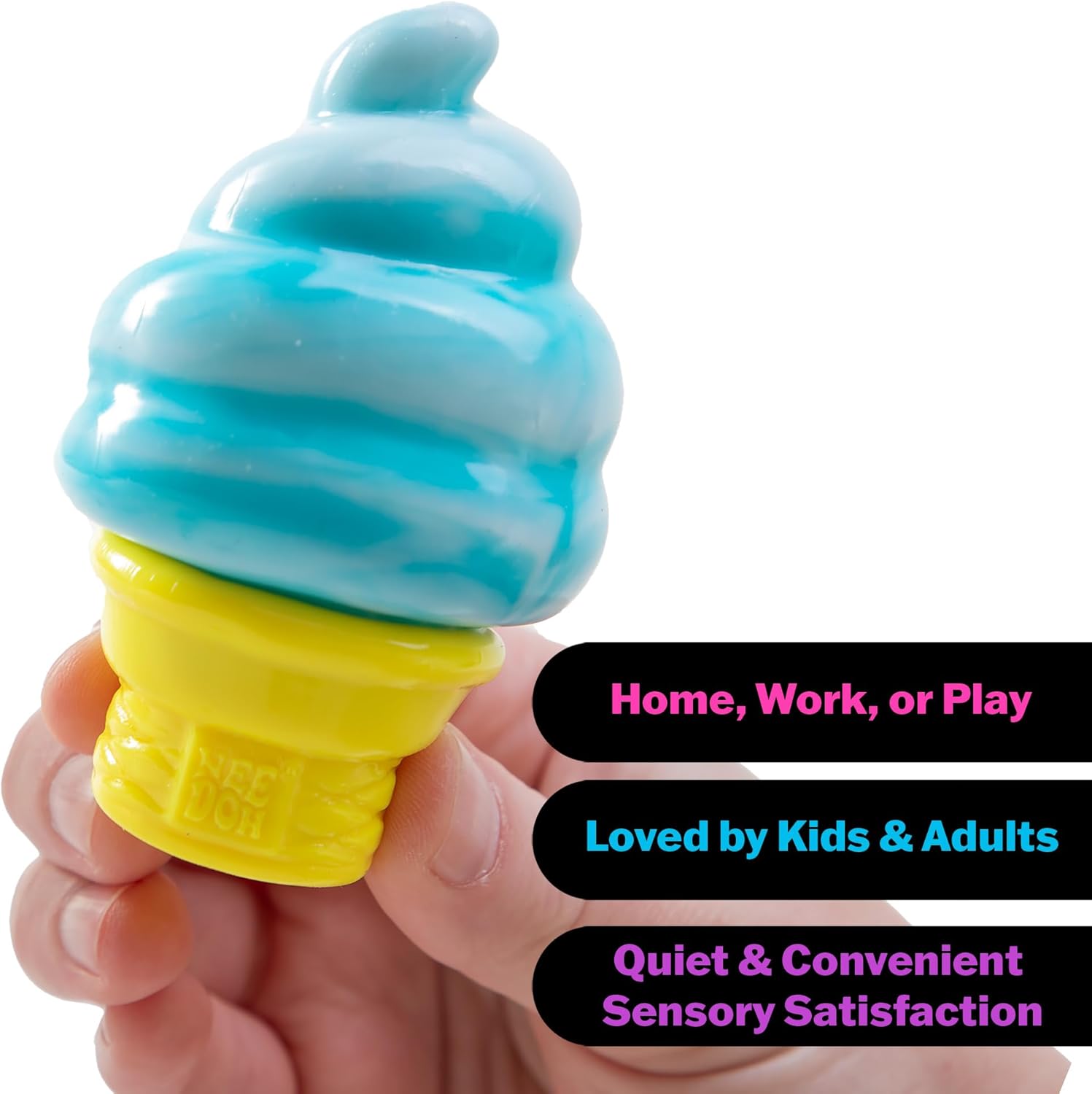 Schylling Needoh Nice Cream Cone - Sensory Squeeze Toy - Colors May Vary - Image 5