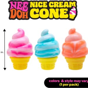 Schylling Needoh Nice Cream Cone - Sensory Squeeze Toy - Colors May Vary
