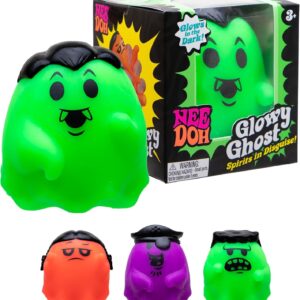 Schylling Needoh Needohween Glowy Ghost - Sensory Squeeze Toy - Random (Pack of 1)
