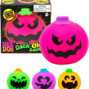 Schylling Needohween Jack Glow Lantern - Glow in The Dark Pumpkin Faces Assorted