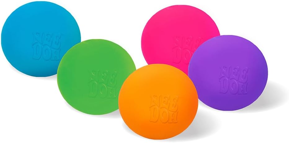 Schylling NeeDoh Teenie - Sensory Fidget Toy - 3 Mini Groovy Globs in Assorted Colors - Image 4