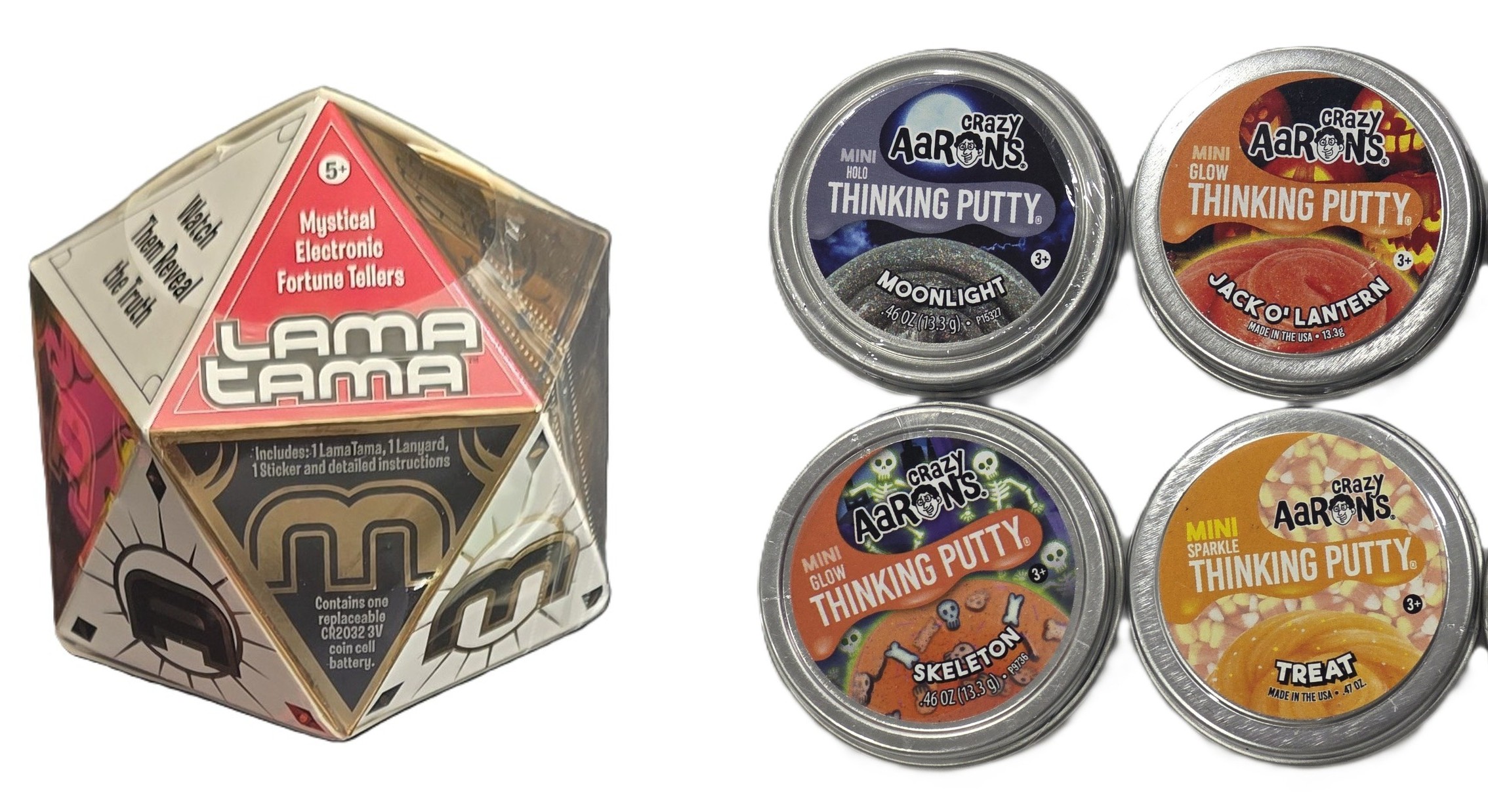 LlamaTama S2 plus Crazy Aaron's Halloween 4 Pack Mini Tins